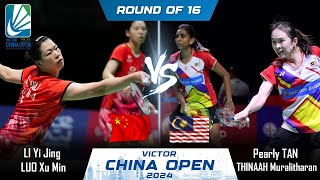 ⚪LIVE SCORE  LI Yi Jing LUO Xu Min vs Pearly TAN THINAAH Muralitharan  China Open 2024 Badminton [upl. by Nolita691]