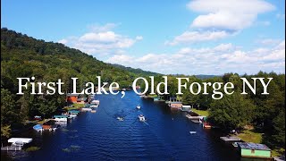 First Lake  Old Forge New York  Drone Footage [upl. by Euqirne640]