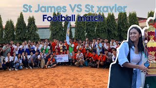 FINAL MATCH⚽️  St xavier VS St james penalty kicks  Thenishajamatiavlogs [upl. by Madalena]