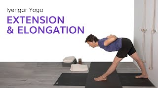 Iyengar Yoga Extension and Elongation —Live Class Recording [upl. by Ingelbert]