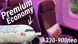 Virgin Atlantics A330900neo  New York to London in Premium Economy [upl. by Ecylahs]