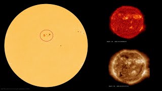 Very Large Sunspot Is Directly Facing Earth [upl. by Alaunnoif]