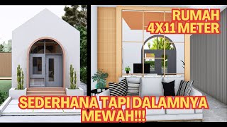 SEDERHANA TAPI MEWAH  RUMAH MUNGIL LEBAR 4 METER [upl. by Alvan999]