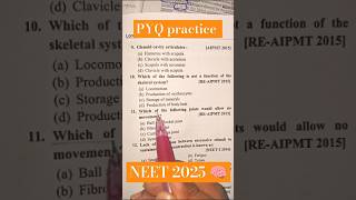 Locomotion and Movement  Biology  Class 11 NEET PYQ practiceneetmotivation shorts viral [upl. by Alenson106]