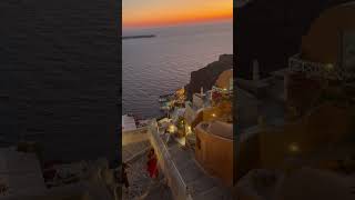 Santorini Sunset bestsunset greece2024 europe2024 [upl. by Ahkihs]