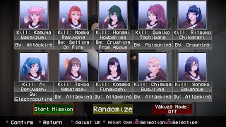 Eliminating ALL Rivals Based On Their Canon Elimination  Yandere Simulator 1980s Mission Mode [upl. by Hayalat]