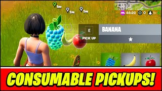 CONSUMABLE PICKUPS Locations amp Throw Different Consumable Pickups in a Single Match Fortnite [upl. by Halyhs]