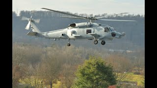 Hellenic Navy MH60R in tests 8 January 2024 ΠΝ76 [upl. by Ahtis]