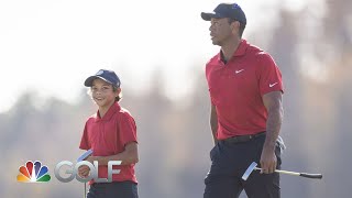 Tiger and Charlie Woods teaming up once again at PNC Championship  Golf Today  Golf Channel [upl. by Becki455]