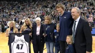 Andrei Kirilenko honored by the Utah Jazz [upl. by Hulbard82]