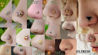 Traditional Gold nose pin stud DESIGNS 2020 TOP 30 COLLECTION Nose Stud For Girls  Daily Fashion [upl. by Thetes]