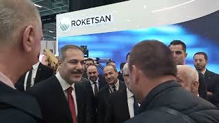 Roketsan yerli üretim füzeleri incelerken Dışişleri Bakanı Hakan Fidanı da görüntüledik [upl. by Arbuckle]