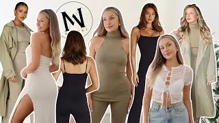 MESHKI TRY ON HAUL  Neutrals and Staples [upl. by Rehpitsirhc]