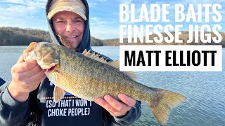 4 lb 10 oz Smallmouth Out Of 30 Plus Feet of Water Blade Baits Get The Big Bite [upl. by Beryle]