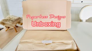 Papertess Designs Unboxing amp Short Comparison w Hobonichi Weeks Mega [upl. by Ybsorc]