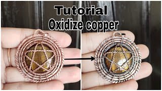 How to oxidize copper and give an antique look to your jewelry [upl. by Thgiwed237]