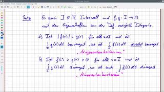 Analysis Uneigentliche Integrale Majoranten und MinorantenKriterium mit Beispiel 1407 [upl. by Corbet602]