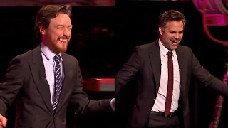 James McAvoy amp Mark Ruffalo ride UNICYCLES on The Graham Norton Show [upl. by Marji490]