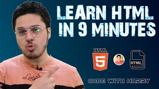 HTML in 9 Minutes in Hindi 🌐 [upl. by Naujyt117]