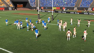 Rugby 22 gameplay test ita jap [upl. by Kokaras437]