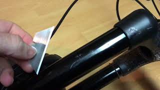 How to Fix a Scratched Fork Stanchion [upl. by Fidelas180]