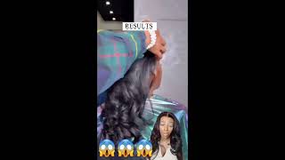 Hairstylist Reacts To Silk Press Roller Set haircare reaction naturalhair hairstylist [upl. by Eylsel324]