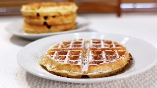 How to Make Classic Restaurant Style Belgian Waffles [upl. by Nappie624]