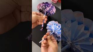 Amazing Handicraft Art with Paper  How to make paper umbrella paperartist paperart paperpiece [upl. by Oiratnom677]