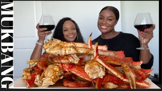 GIANT KING CRAB SEAFOOD BOIL  SOCIAL MEDIA RUINED DATING [upl. by Nakre]