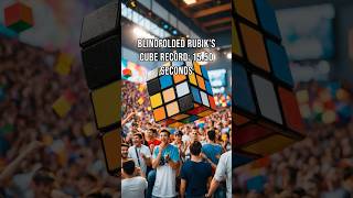 Blindfolded Rubiks Cube Record 15 50 Seconds rubikscube speedcubing blindfolded memoryskills [upl. by Ajtak115]