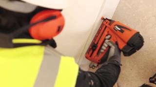 Screwfix  Paslode IM65A F16 63mm Angled Gas Brad Nailer 74V LiIon Ignition [upl. by Rosalynd]