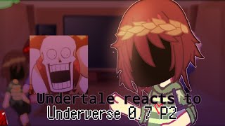 Undertale Reacts to Underverse 07 2 PART 1 [upl. by Kusin]