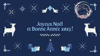 Carte de voeux Joyeux Noël et bonne année 2023 🎄🥳🎉 [upl. by Nwhas]