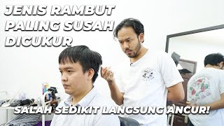 HATIHATI RAMBUT LURUS PALING SUSAH DICUKUR [upl. by Udele607]