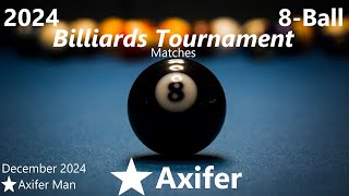 Player 14  Player 13 Axifer 8Ball Billiards Tournament  Last 16 Matches [upl. by Chaffee690]