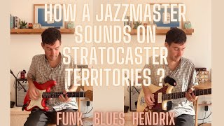 How a Jazzmaster sounds on Stratocaster territories Funk Blues Hendrix w Fender Princeton Reverb [upl. by Enilrek]