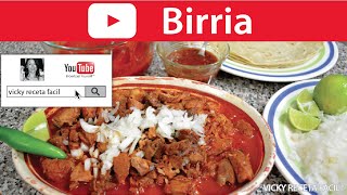 BIRRIA DE RES  Vicky Receta Facil [upl. by Ijic]