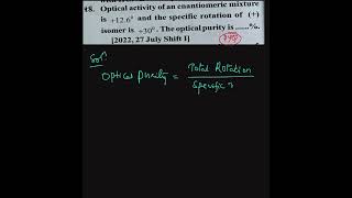 optical activity specific rotation iitjee neet organic chemistry class11 chemistry online [upl. by Nolubez943]