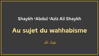 Au sujet du wahhabisme  Shaykh ᶜAbdul ᶜAziz Ali Shaykh [upl. by Adnoek236]