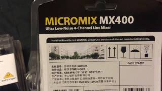 Box Opening Behringer MX400 Mixer [upl. by Adnert]