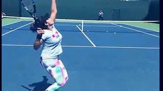 Sania Mirza Serve in Slow Motion [upl. by Bezanson880]