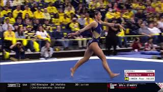 Nicoletta Koulos Floor Michigan vs Oklahoma 2023 9925 [upl. by Myrtice]