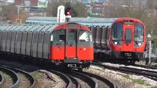 Trains  Chiswick Park Railway Station  5th April 2018 [upl. by Ani198]