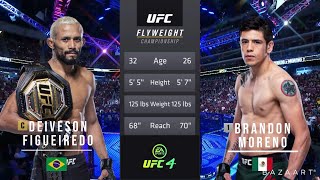 DEIVESON FIGUEIREDO VS BRANDON MORENO 2 FULL FIGHT UFC 263 [upl. by Anerhs]