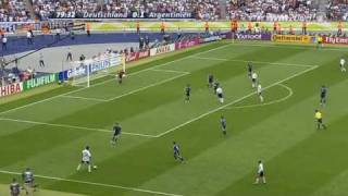 WM 2006 Deutschland Argentinien 11 Klose Live ARD [upl. by Neelram653]