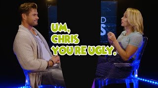 Scarlett Johansson Calls Chris Hemsworth Ugly Playground Insults Game [upl. by Benedicto799]