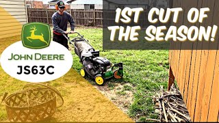 John Deere JS63C first cut of 2019 [upl. by Rivera]