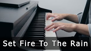 Adele  Set Fire To The Rain Piano Cover by Riyandi Kusuma [upl. by Reahard401]