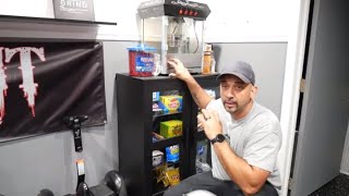 Home Theatre Snack Bar cabinet DIY IKEA BRIMNES cabinet [upl. by Meerak850]