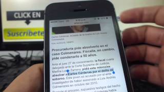 Cómo copiar y pegar texto en un iPhone 5S 5C 5 4 iOS 7 español Channeliphone [upl. by Batory]